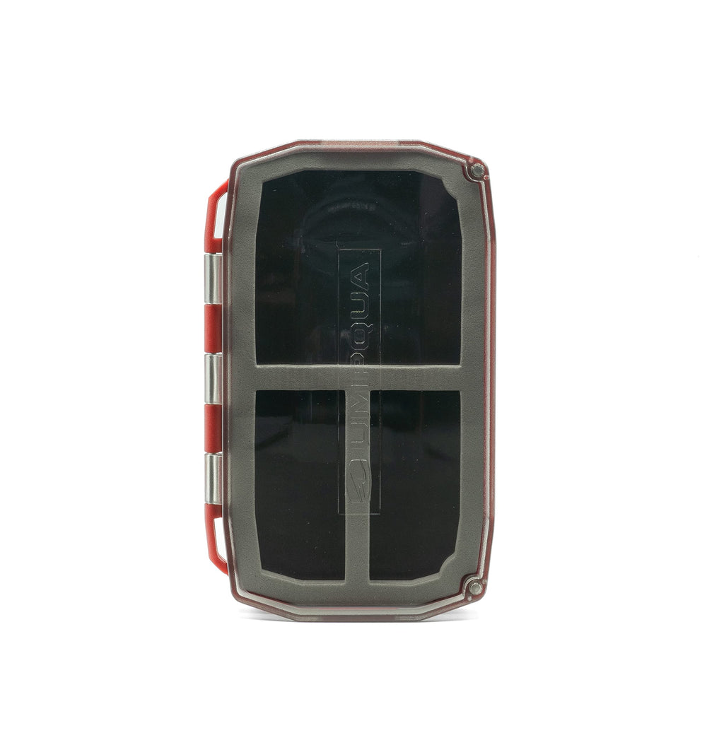 Umpqua UPG Foam Magneto Red Fly Box interior foam detail aids quick fly access
