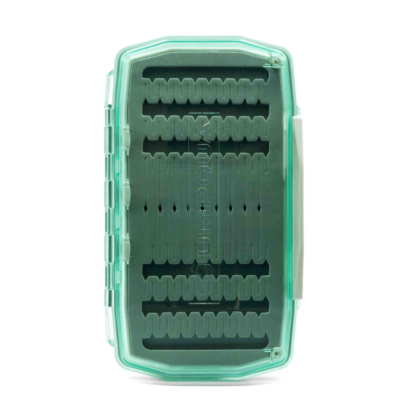 Umpqua UPG Foam Salt Fly Box Flats Aqua - front view