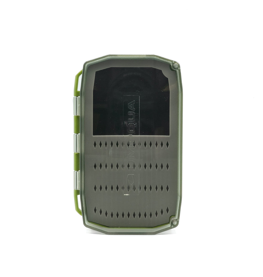 Umpqua UPG Daytripper Lime with magnetic dock holds small flies for drying and staging.
