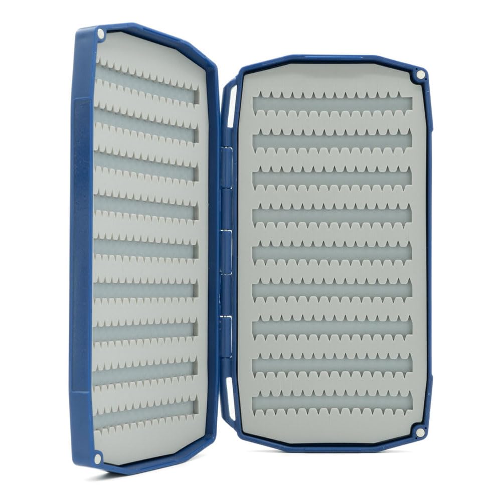Close-up of FlyTrap insert and angled fly loading in blue Dual Essential