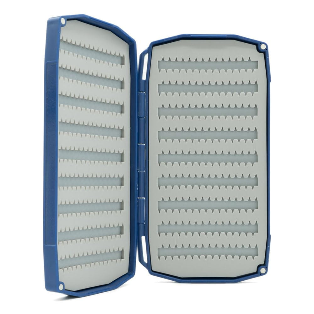 Close-up of FlyTrap insert and angled fly loading in blue Dual Essential