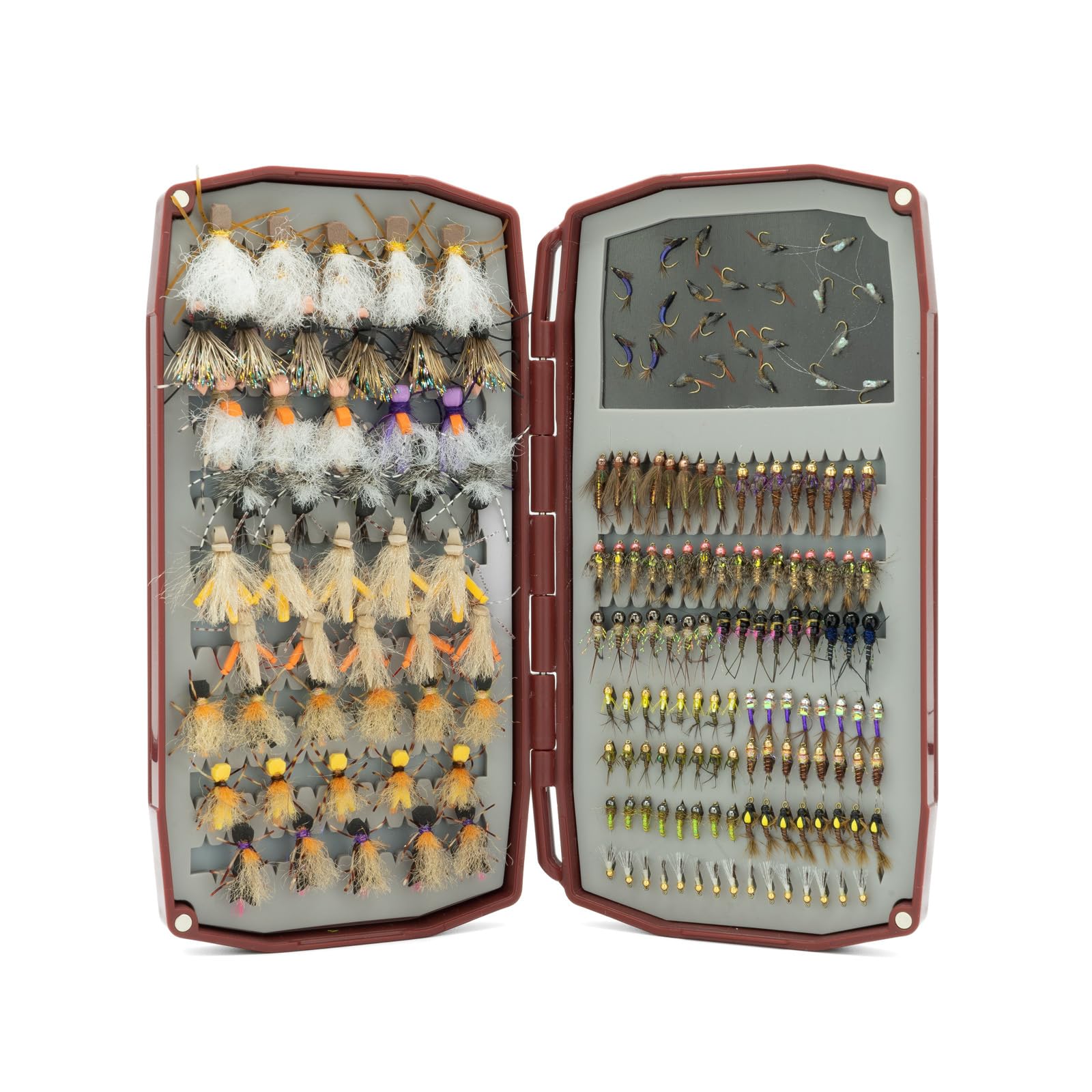 Lightweight, low-profile Weekender fly box with quick-access magnetic lid