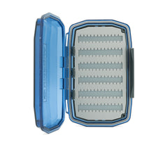 Umpqua UPG Silicone WP Essential Medium Fly Box waterproof shell protects flies in wet conditions.