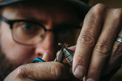 Umpqua XC 210BL-BN extended-de-mirco-jig demonstrates jigging versatility for nymphs.