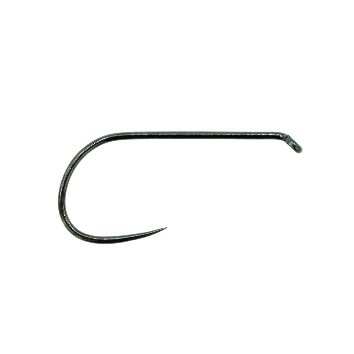 Umpqua XC120 BL-BN down-eye hook for stealthy dry fly patterns.