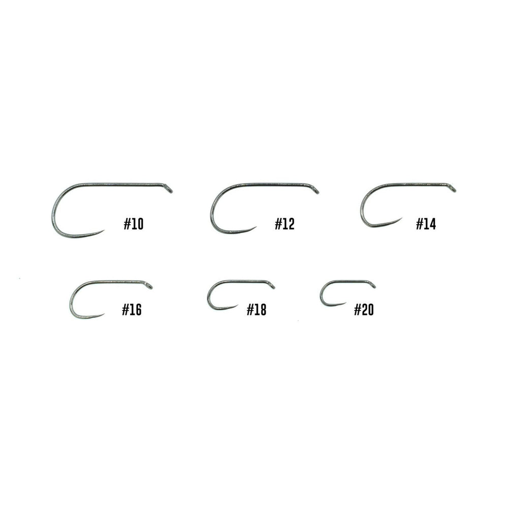 Umpqua XC120 wide-gape hook to improve hookups on dry flies.