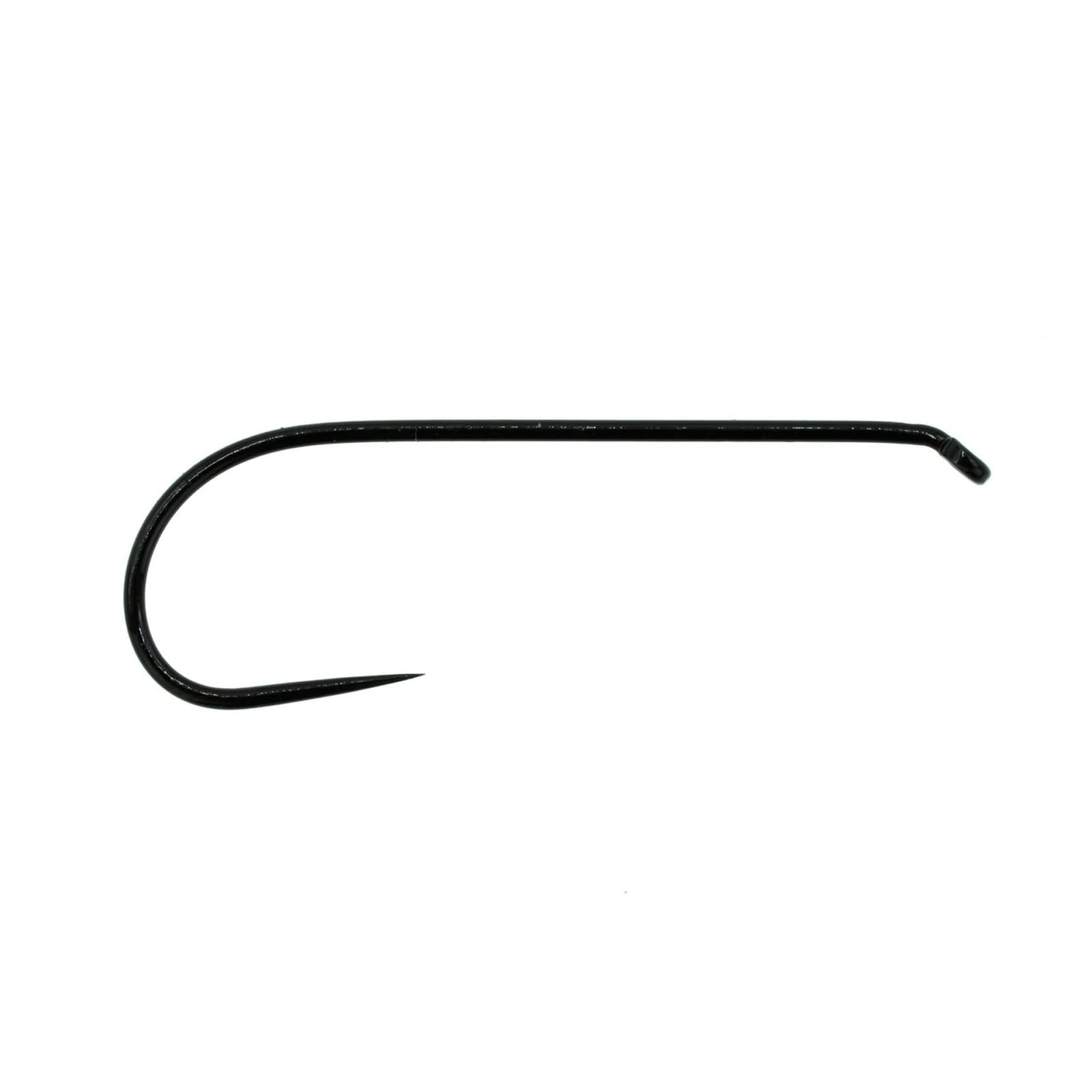 Umpqua XC130 down-eye barbless hook in black nickel for stealthy presentation.