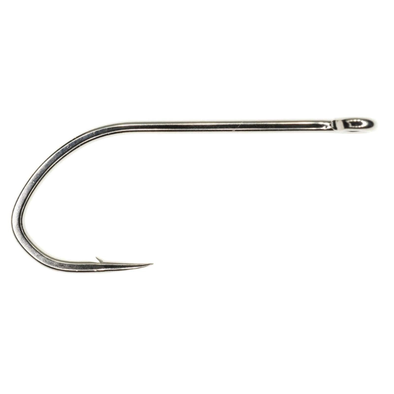 Umpqua XS410 NI5X hook with straight eye and wide gap, ideal for versatile saltwater flies.
