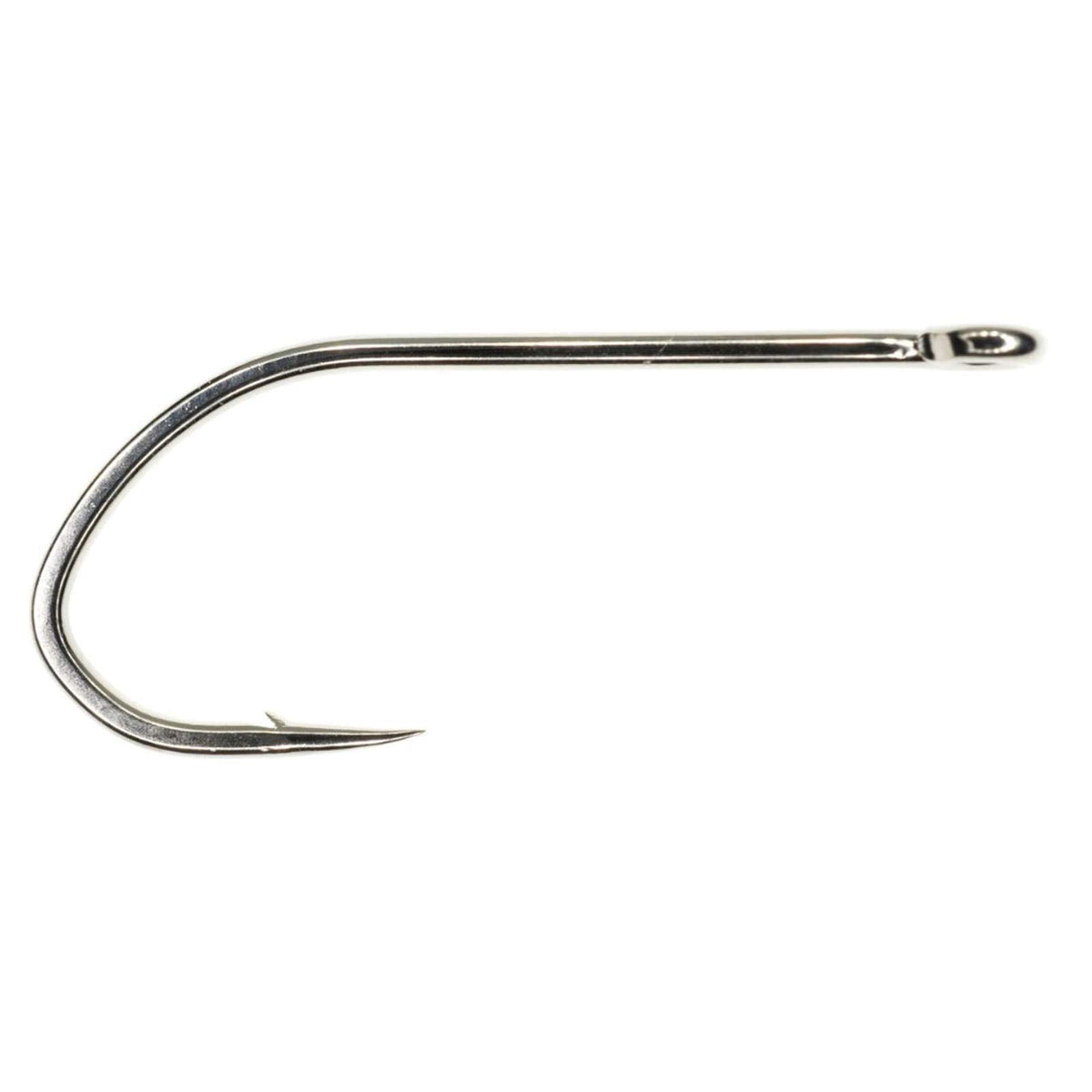 Umpqua XS410 NI5X hook with straight eye and wide gap, ideal for versatile saltwater flies.