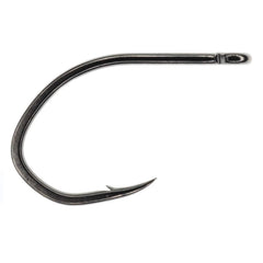 Umpqua XS425 baitfish stinger hook, front view for secure minnow patterns.