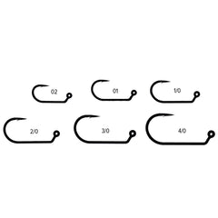 Umpqua XS506H BN micro-barb black nickel hook provides secure holds for larger fish