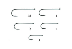 Umpqua XT350 hooks straight eye Aberdeen bend for versatile streamer setups.