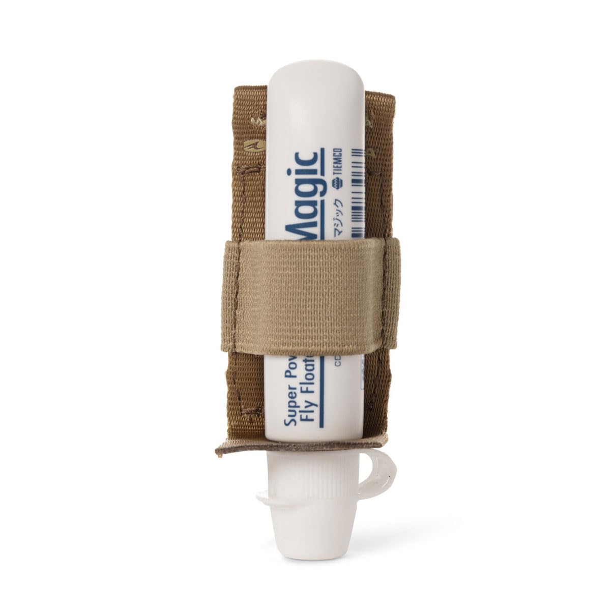 Umpqua ZS2 Gel/Floatant Holder with Magic attached to a MOLLE patch