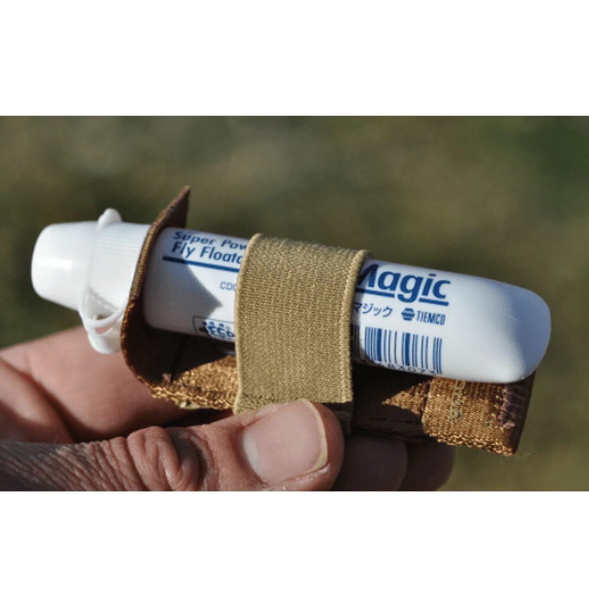 ZS2 Gel/Floatant Holder mounted on a fly fishing vest loop