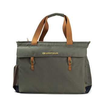 Umpqua ZS2 Wader Boot Tote foldout stand-station for gear prep and seating