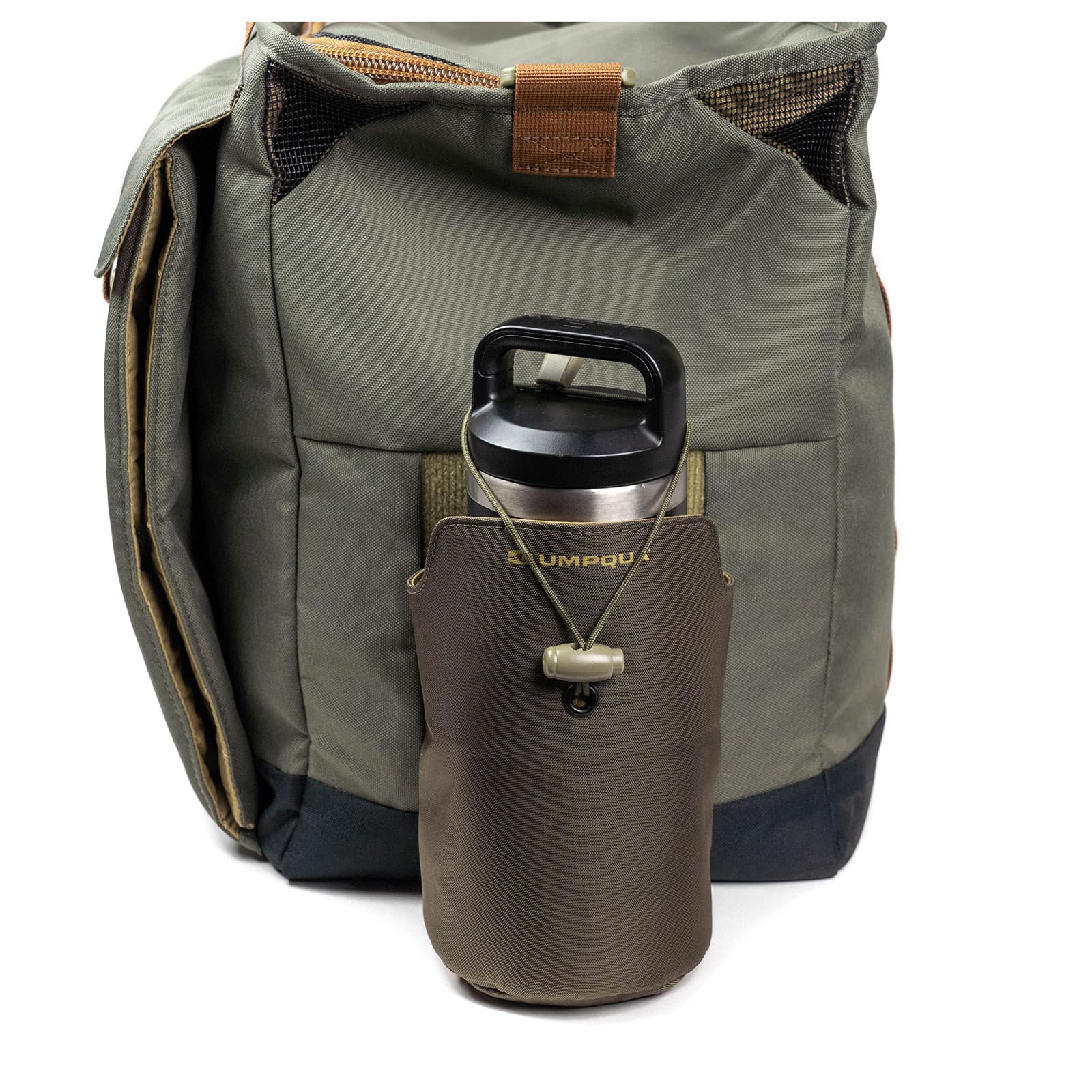 Umpqua ZS2 Wader Boot Tote rod tubes and net stow area for organized casting gear