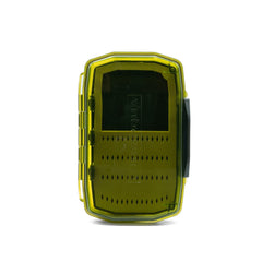 Top view of UMPQUA UPG Daytripper Lime Medium Fly Box