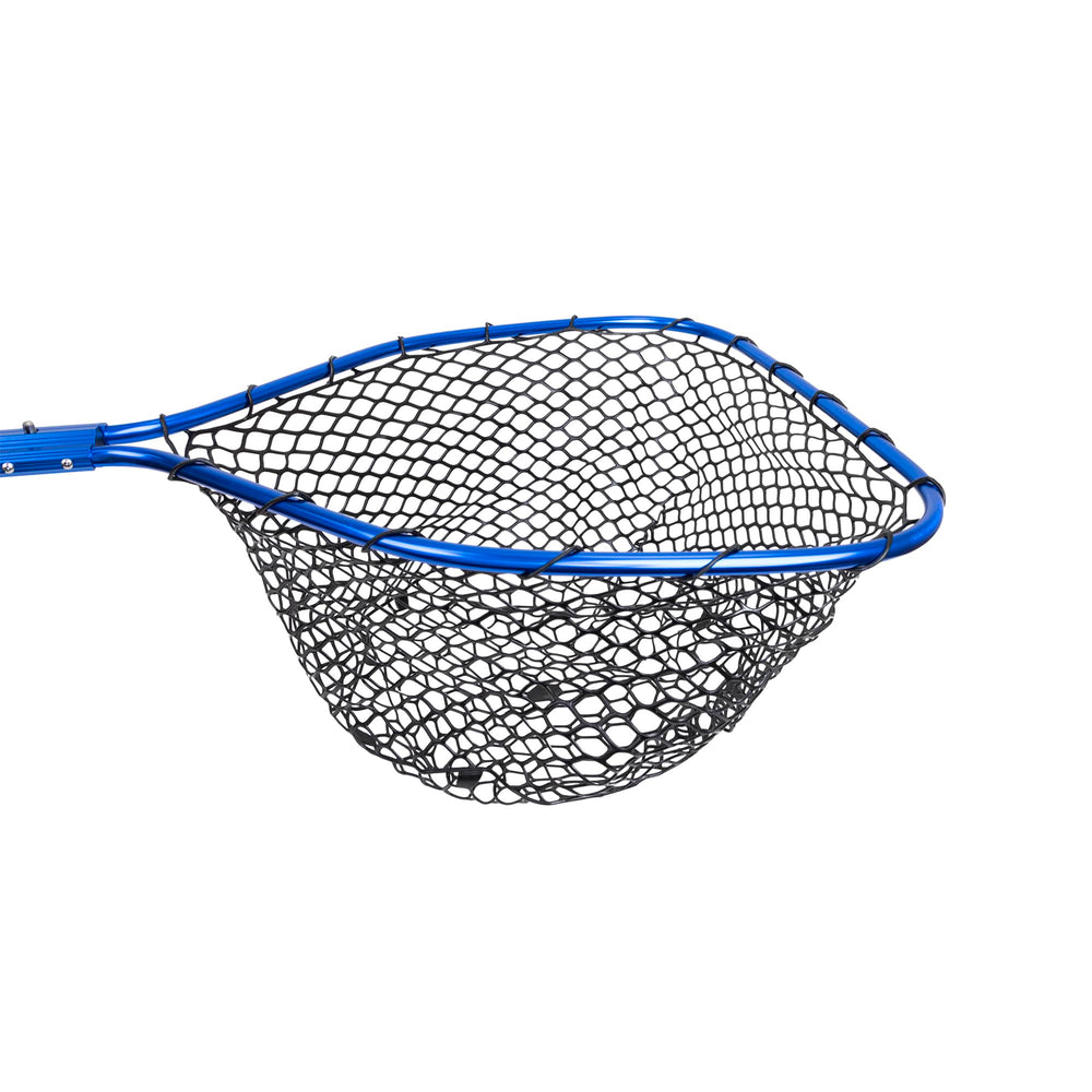 Durable aluminum frame and silicone netting for catch-and-release