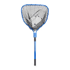 Compact foldable design for portable storage on blue background