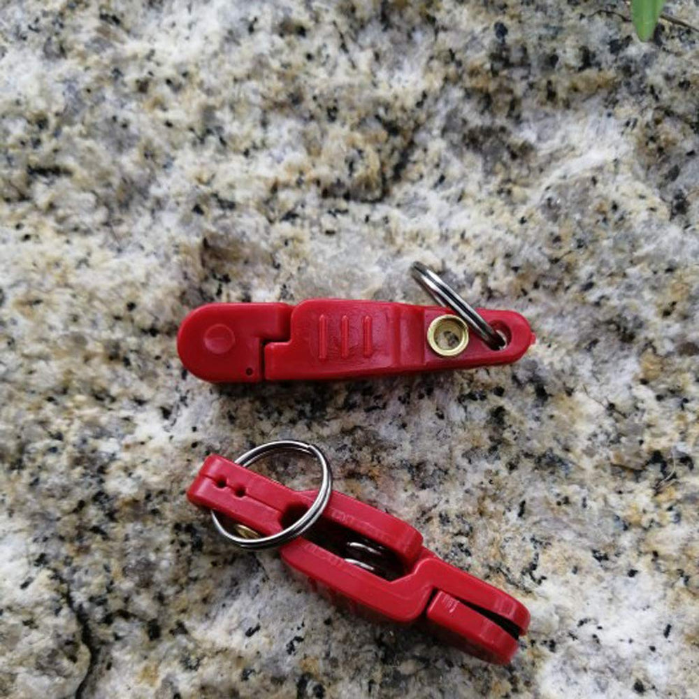 Uncedaran line clip red 3pcs — with O-shaped rings