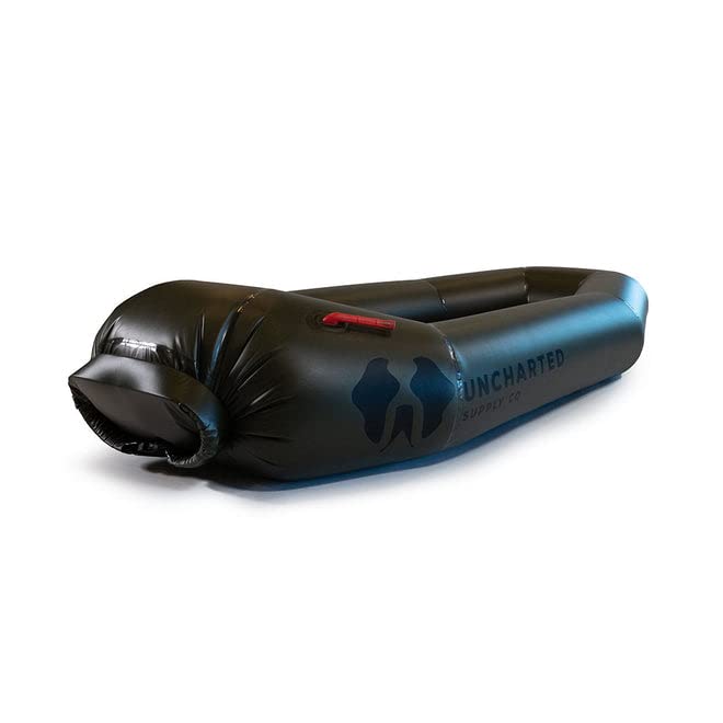 Uncharted Supply Co. Rapid Raft 2.0 inflated for versatile fishing and camping adventures