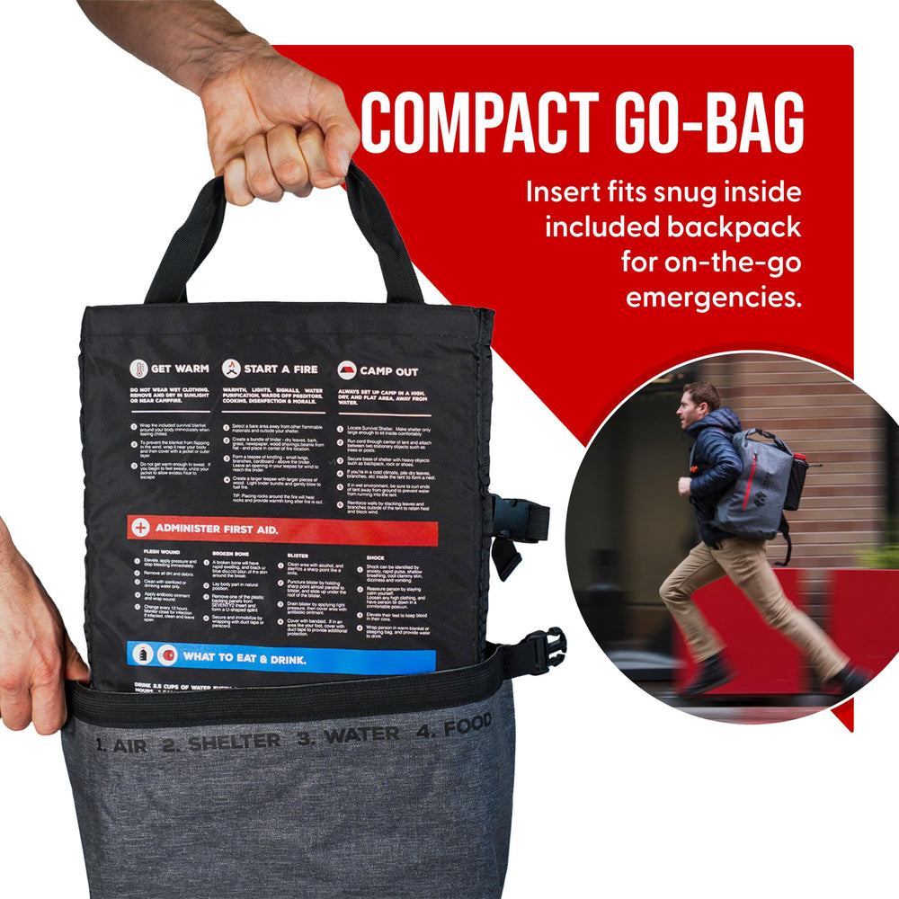 Seventy2 first aid kit and air filtration mask for personal safety.