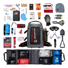 Uncharted Supply Co. Seventy2 backpack ready for quick access during emergencies.