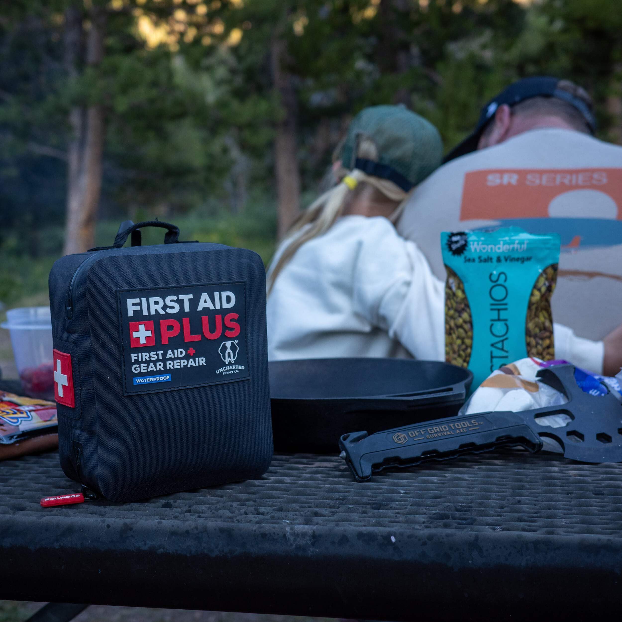 Uncharted Supply Co First Aid Plus mounts on a truck for easy reach