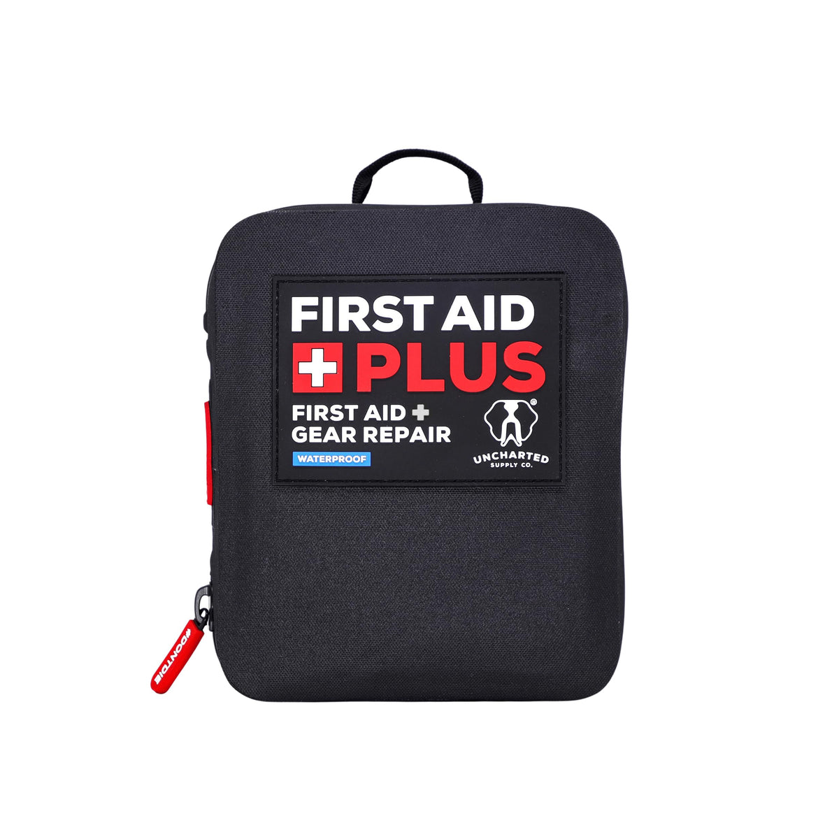 Uncharted Supply Co First Aid Plus waterproof shell protects contents outdoors for rugged trips