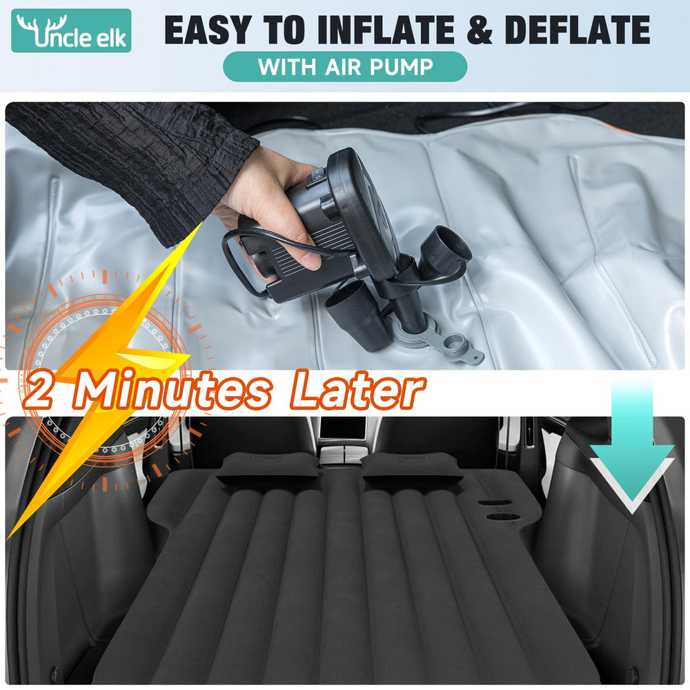Uncle Elk included-pillow provides neck support during camping trips.