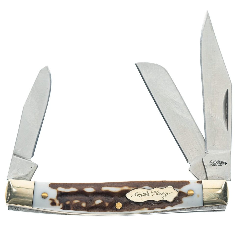 Uncle Henry Next Gen Staglon 807UHCP JR folding knife in hand