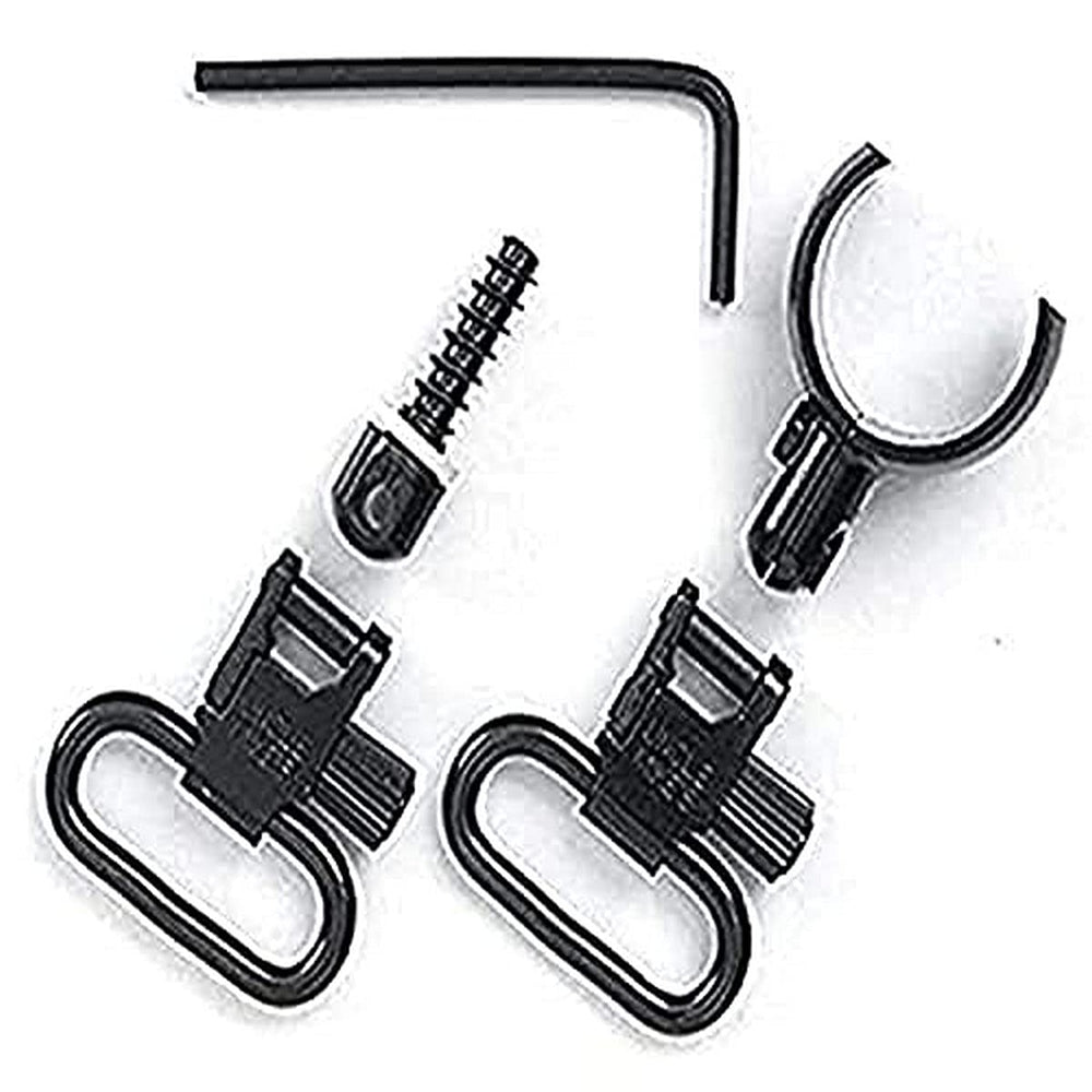 Uncle Mike's blued QD15 SGW-12 swivel base for fast sling attachment.