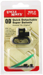 Uncle Mike's Fore End Band Sling Swivels, 1-Inch loop, black finish