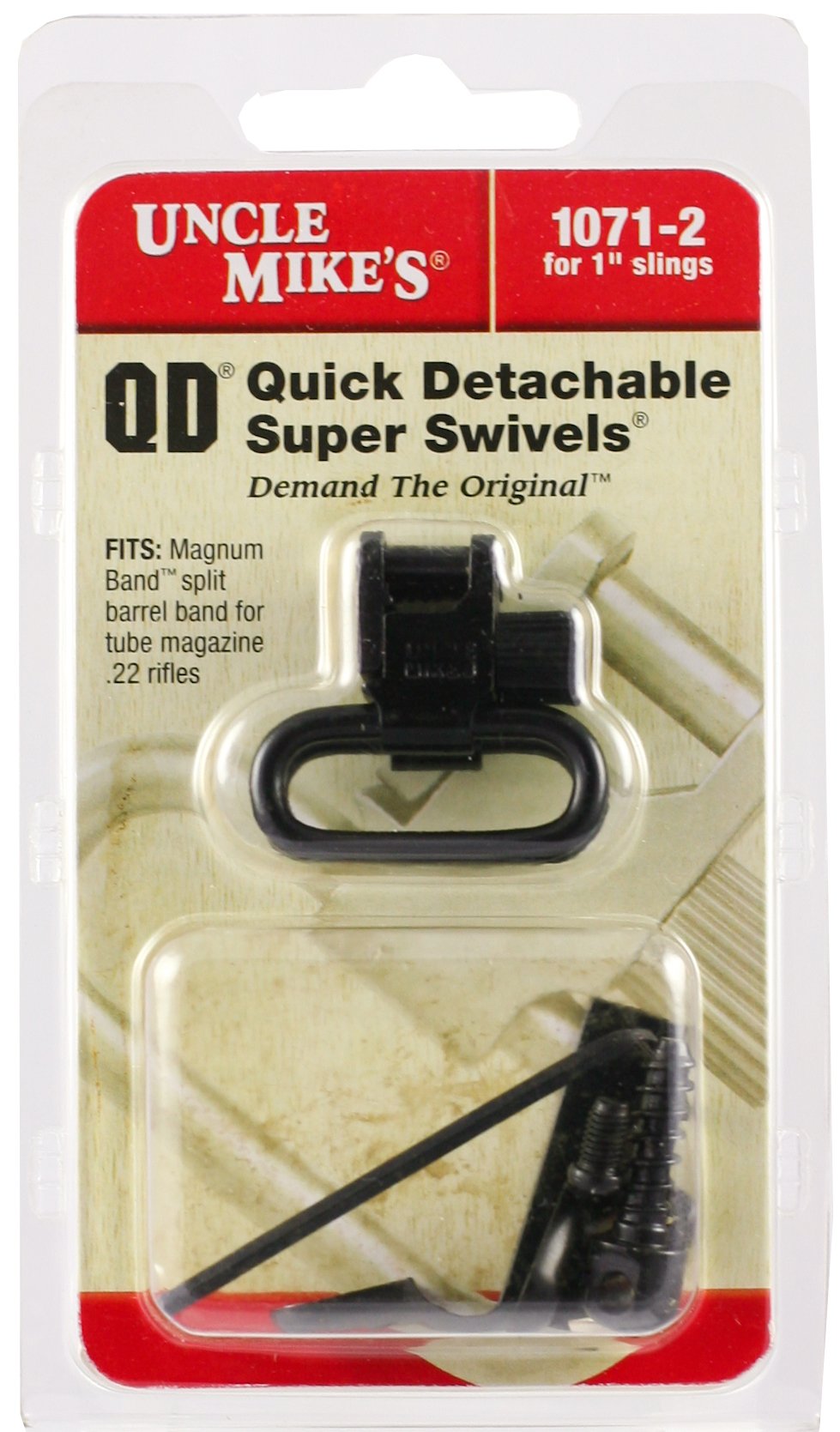 Pair of Uncle Mike's Magnum Band Sling Swivels for tube magazines
