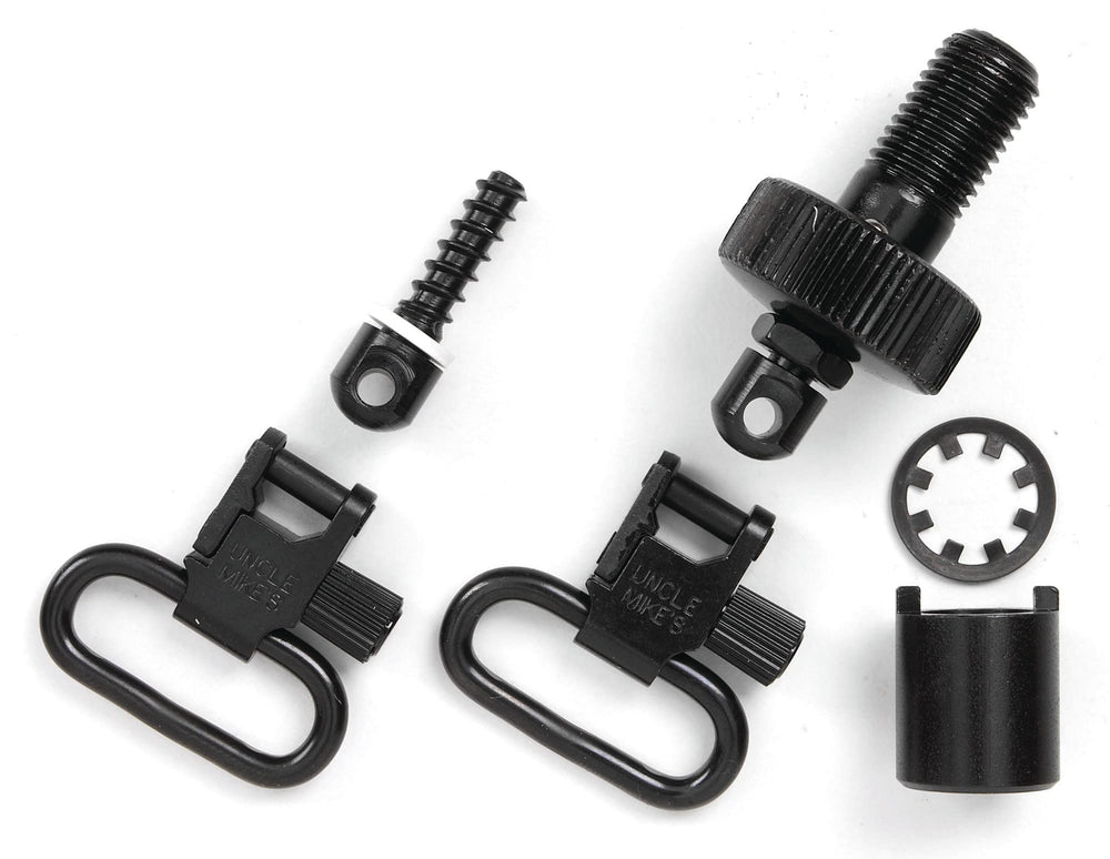 Uncle Mike's Quick Detach Moss 500 Bolt Set Sling Swivels blued finish