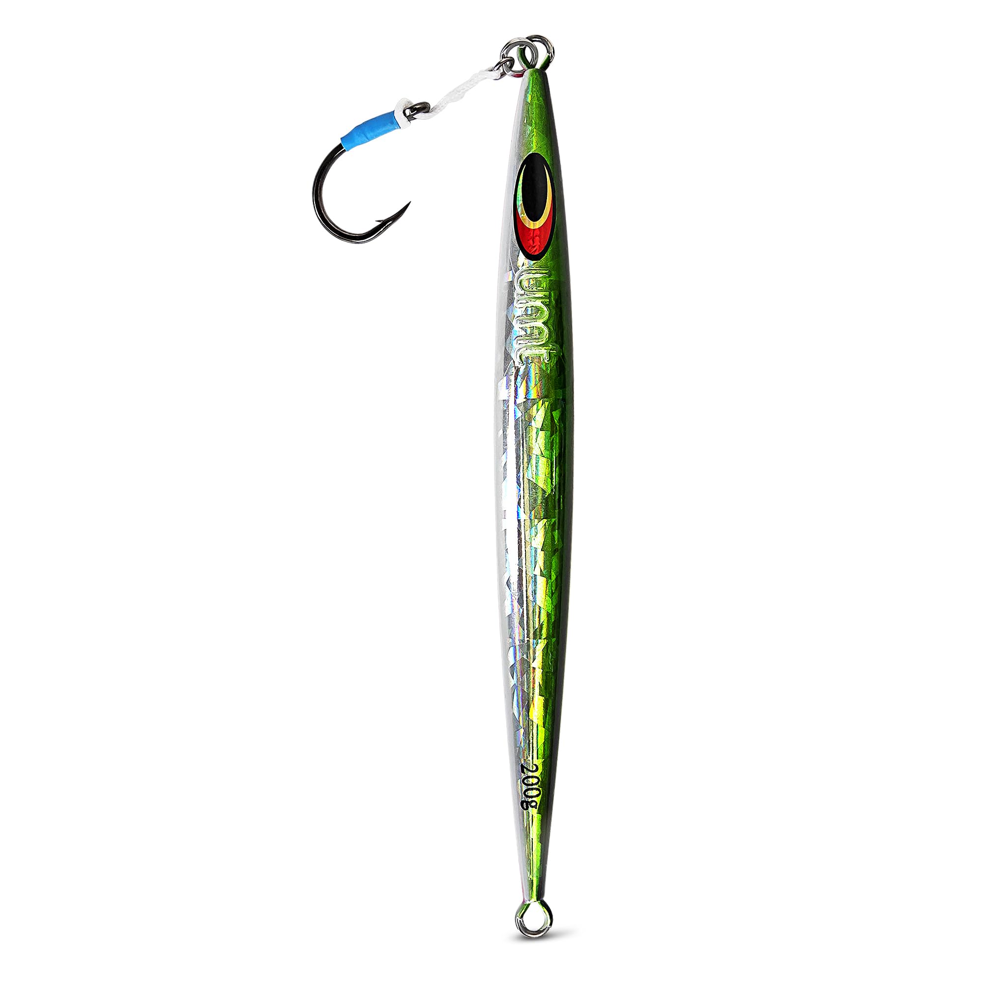 Sand EEL Jig in water showing offshore jigging action