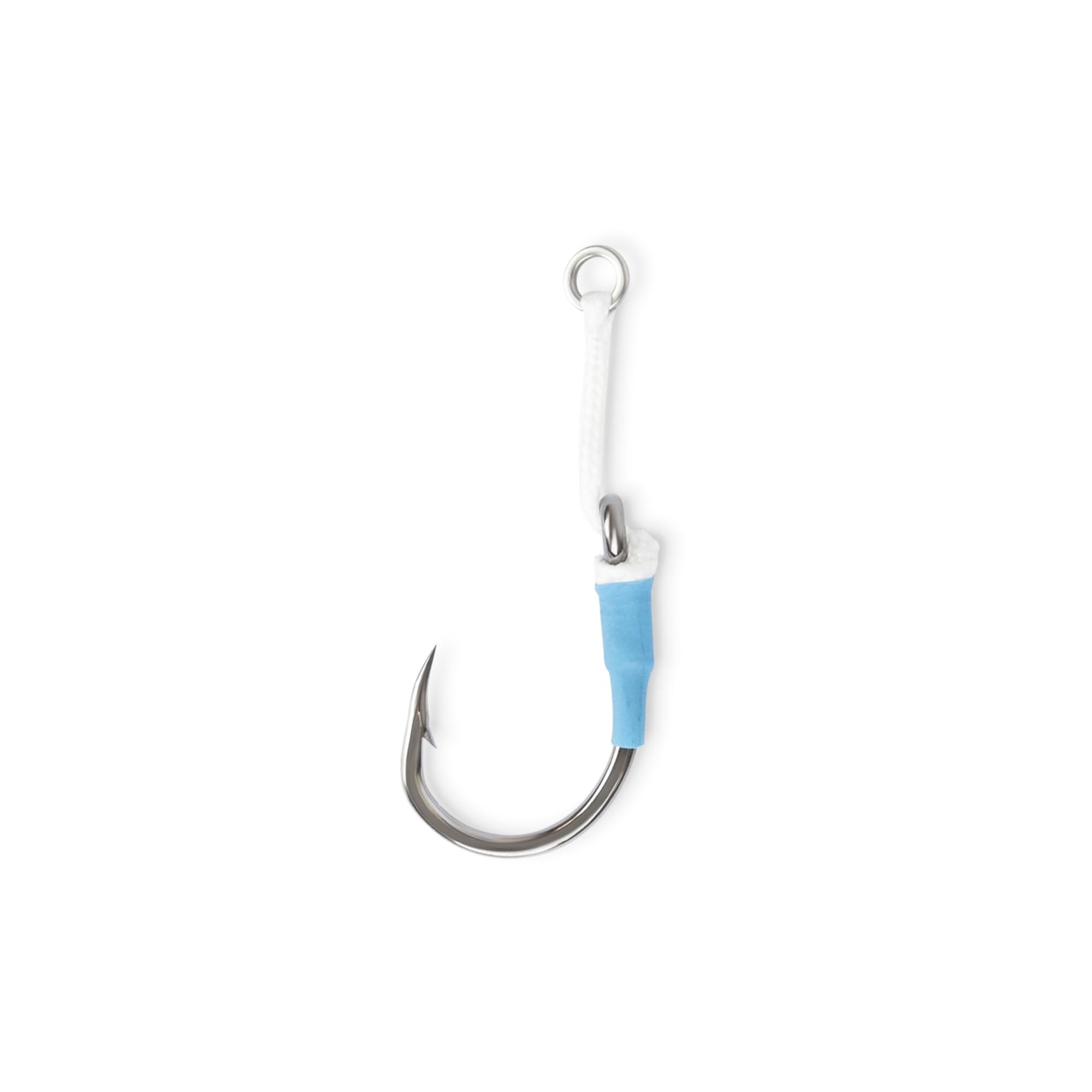 Uncle Mo's jigging assist hook with assist cord Dyneema for strong pull and durability.