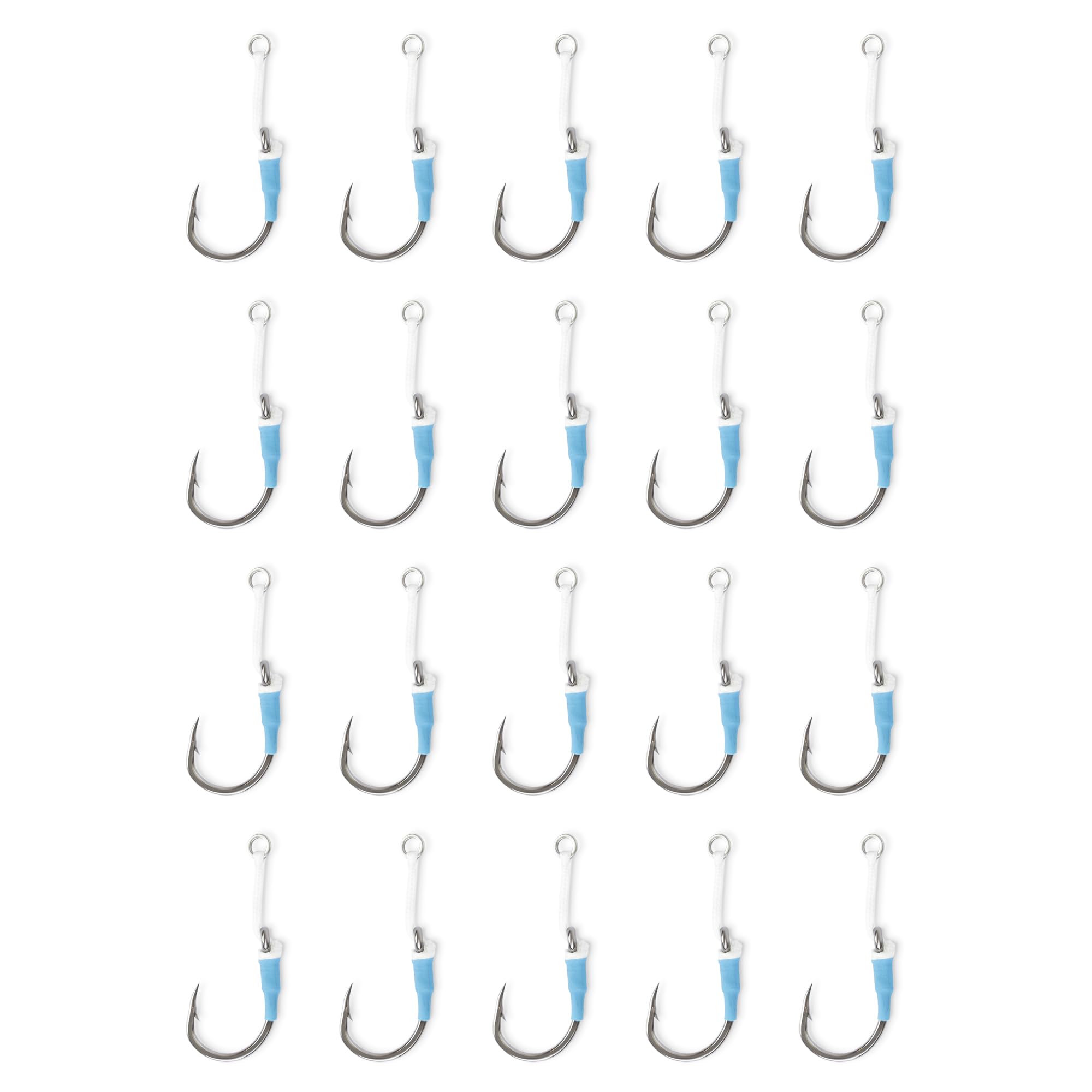 Uncle Mo's heavy-duty jigging assist hook with solid ring for reliable saltwater connections.