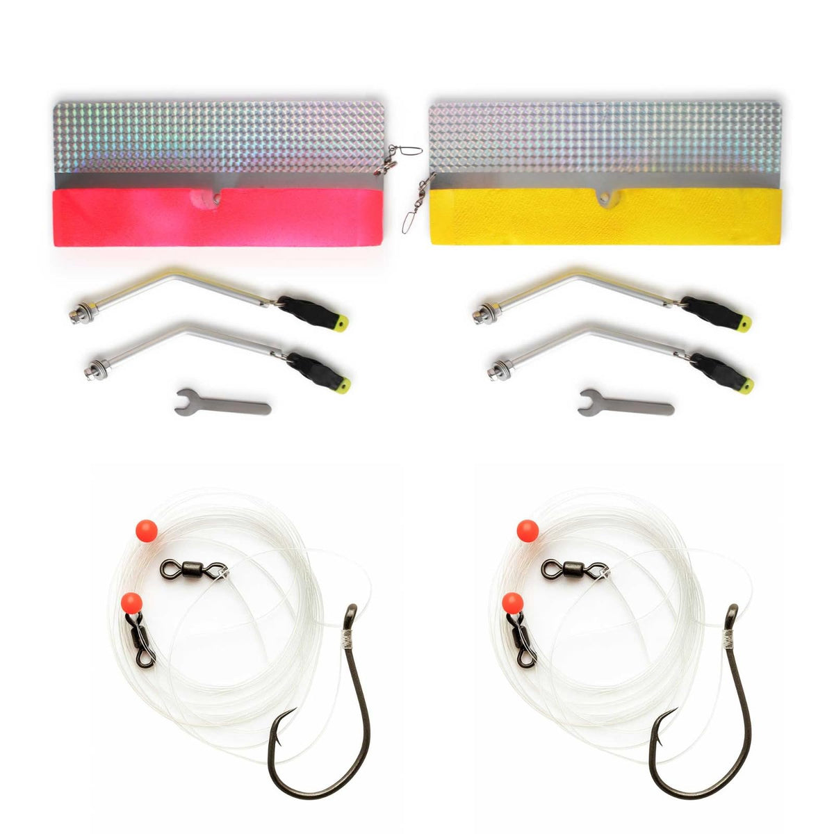 UNCLE MO'S planer board chartreuse for offshore trolling with high visibility