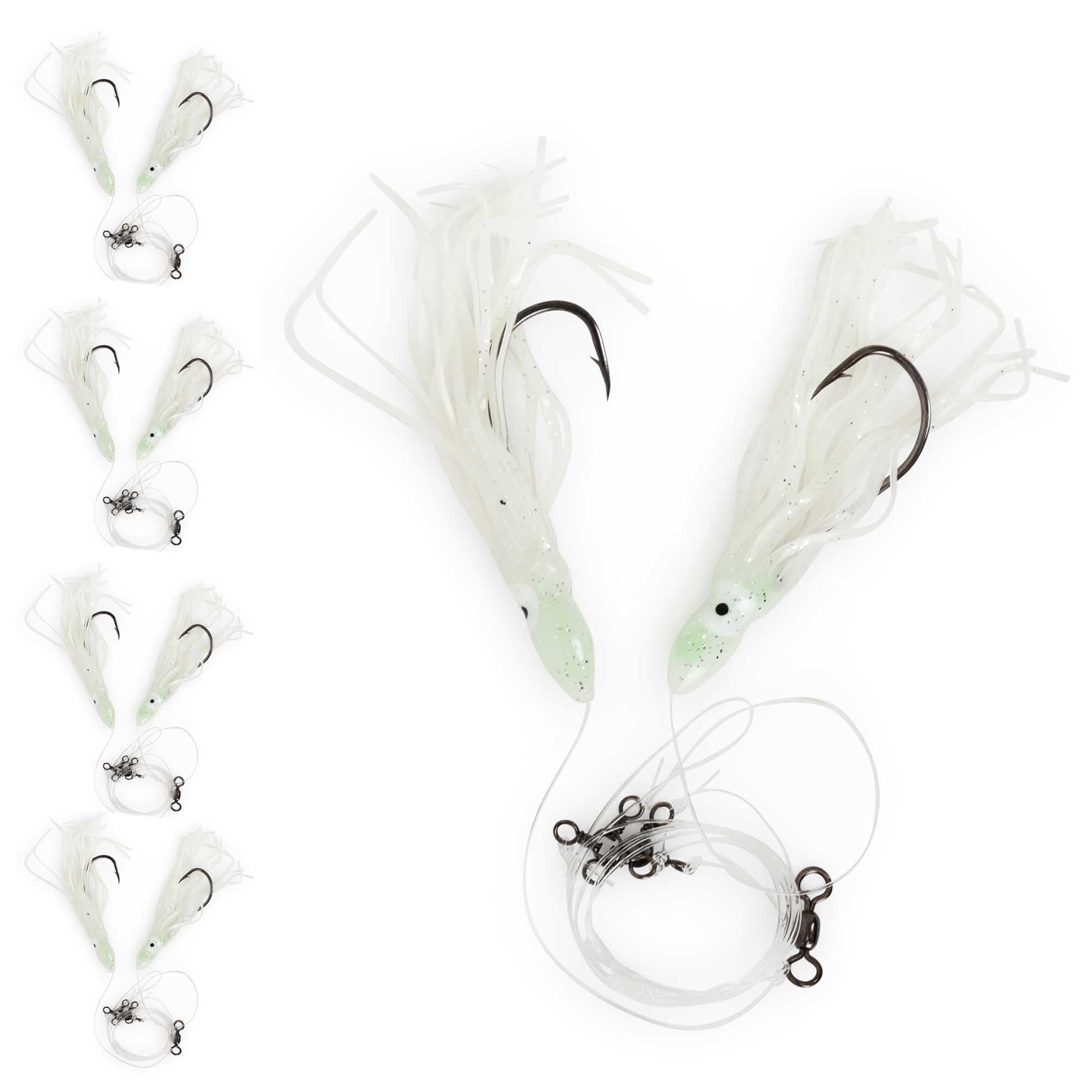 UNCLE MO'S Tilefish Hi-Lo rig with 10-0 snelled octopus hook for deep-sea anglers.