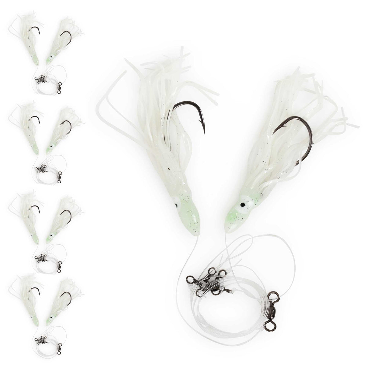 UNCLE MO'S Tilefish Hi-Lo rig with 10-0 snelled octopus hook for deep-sea anglers.