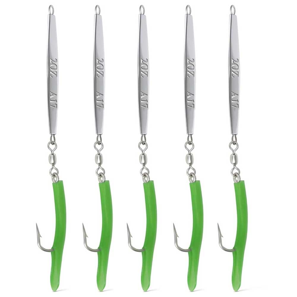 UNCLE MO'S UMT A17 diamond jig chrome finish with water flash to attract fish