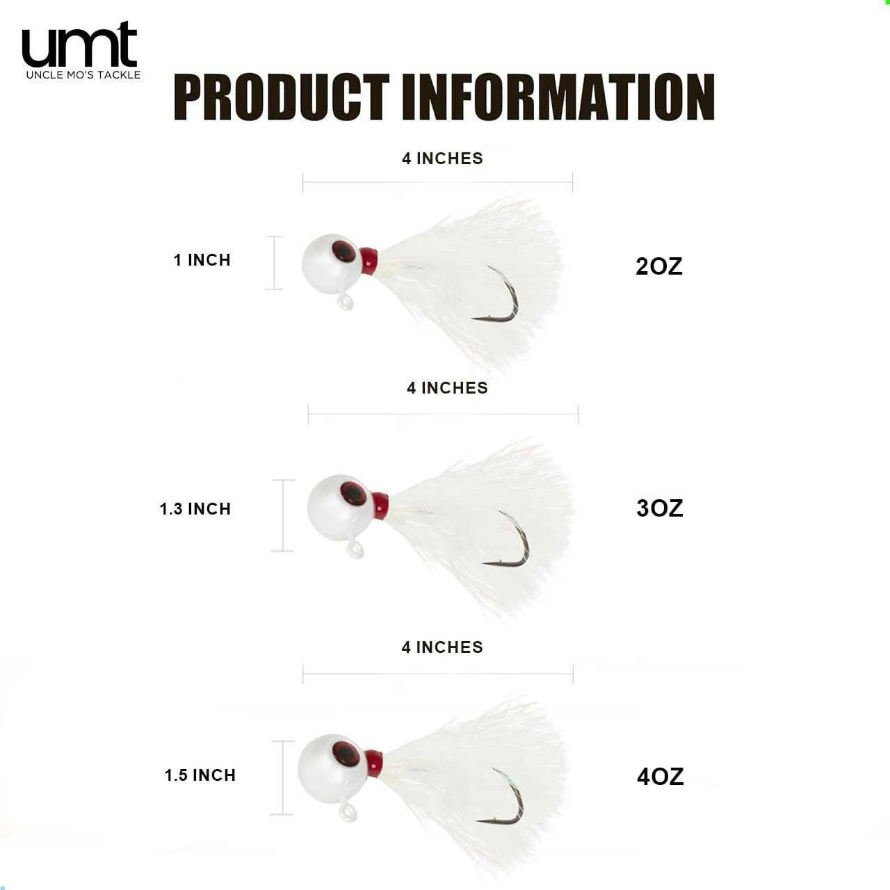 Chartreuse color option of UNCLE MO'S UMT jig for quick visibility