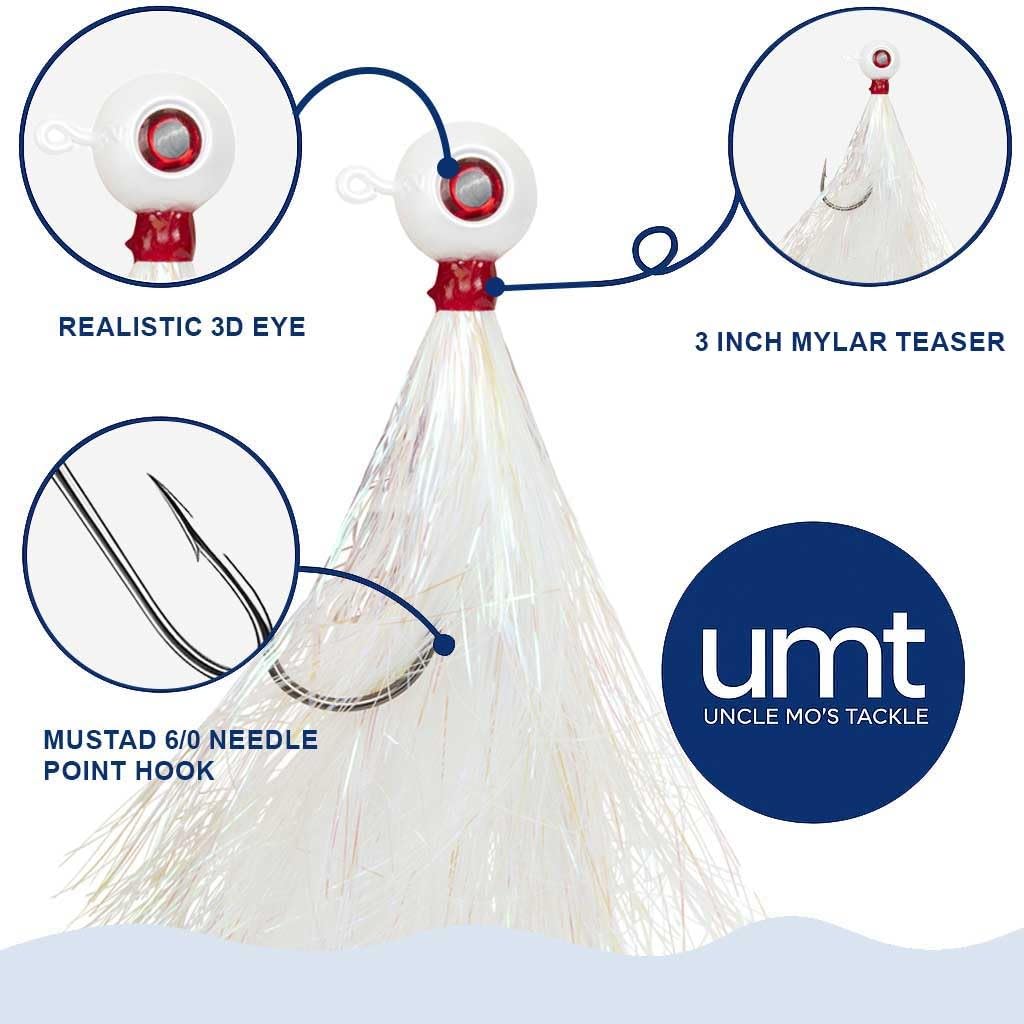 UNCL MO'S UMT jig used for black sea bass, striped bass and bluefish scenarios