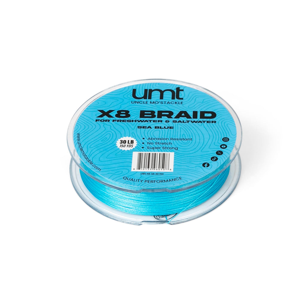 UNCLE MO'S UMT 150-yard spool enables long casts and plenty of line.
