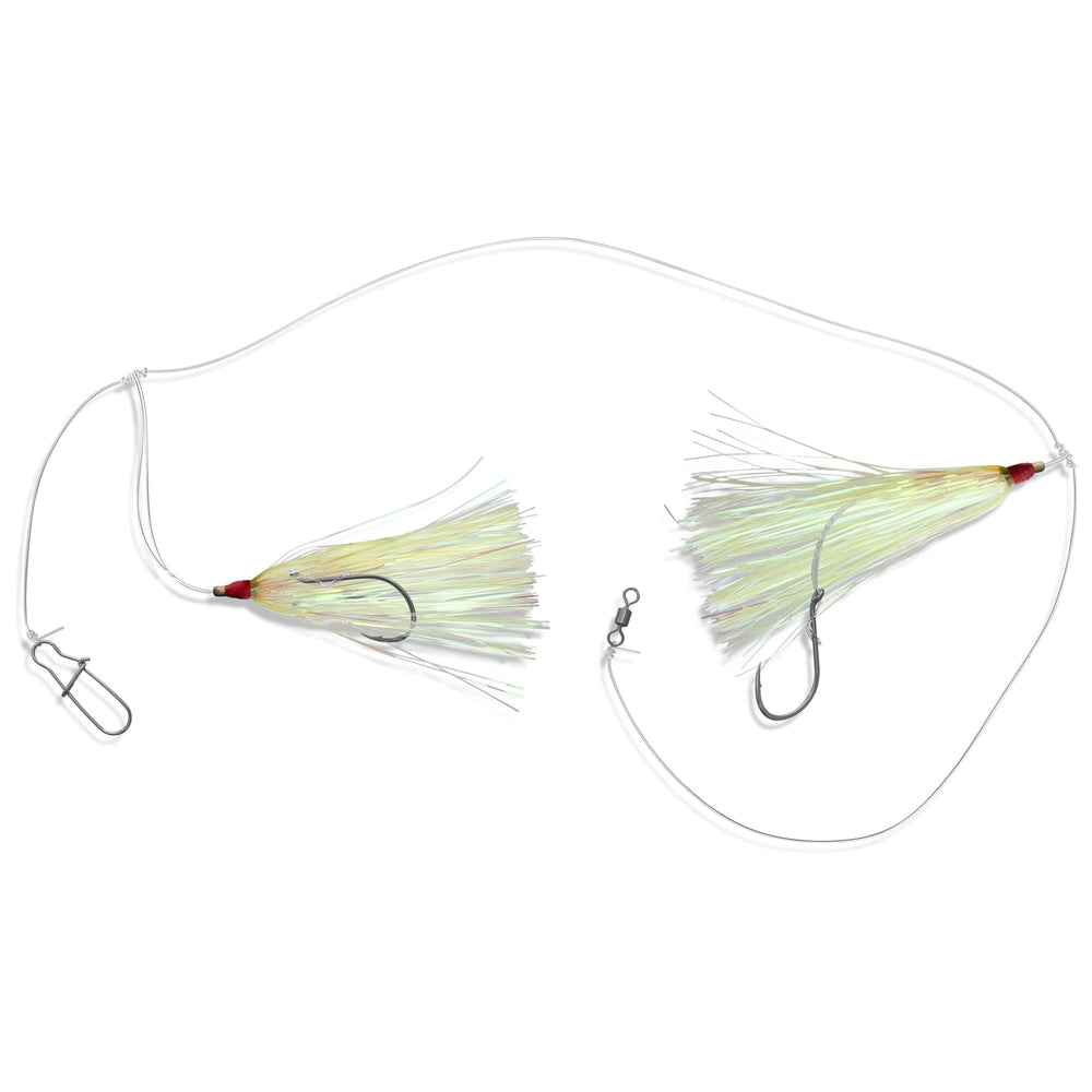 Uncle Mo's Tackle 22-inch leader with teaser spacing for deepwater targeting