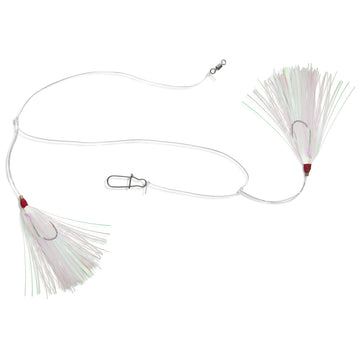 Uncle Mo’s 30lb mono leader with 60lb swivel delivers reliable connections