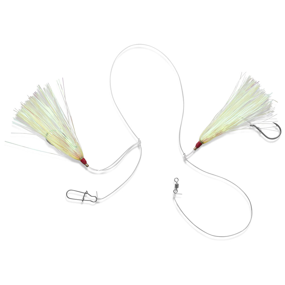 Uncle Mo's Tackle Black Duo-Lock snaps securing bottom weight for quick changes