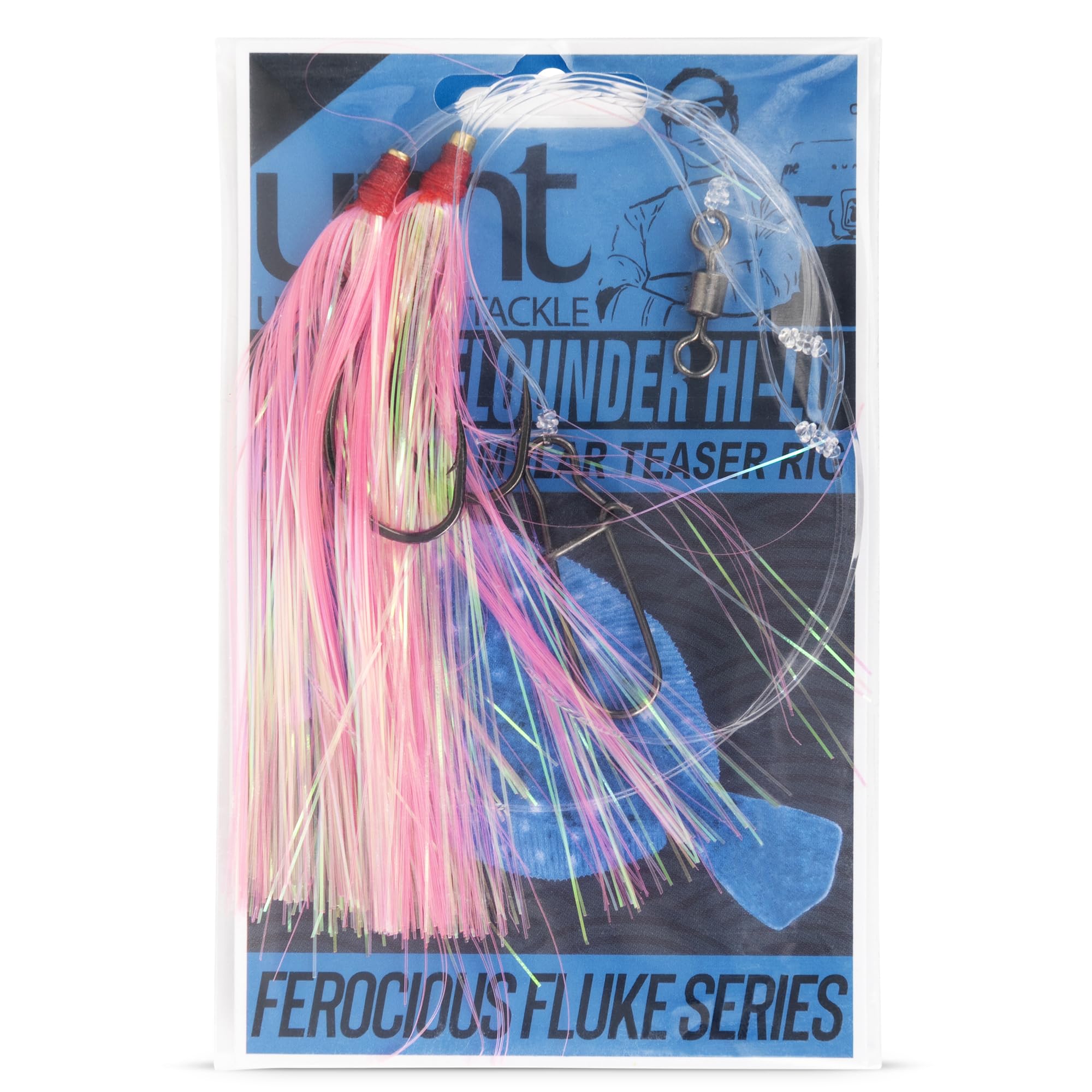 UNCLE MO’S custom fluke rigs, hand-tied, deliver premium strength and reliability