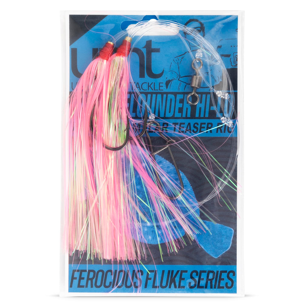 UNCLE MO’S custom fluke rigs, hand-tied, deliver premium strength and reliability